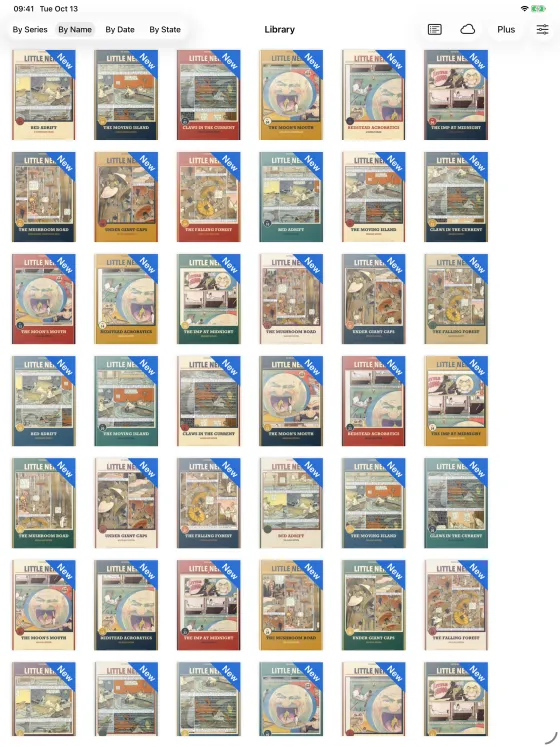 ComicReader library on iPad