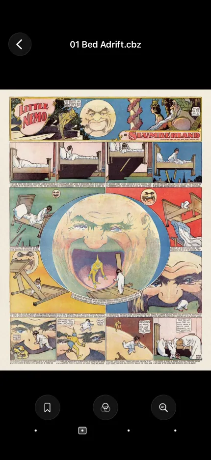 ComicReader displaying a comic page on iPhone